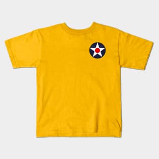 U.S. Aircraft Insignia 1941 (left breast) Kids T-Shirt